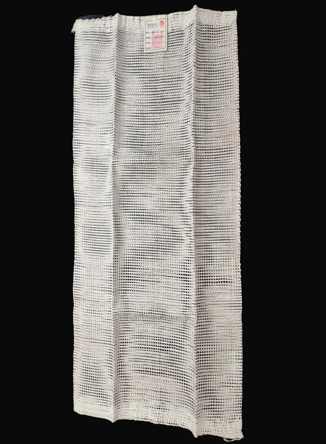 SINGHAL PP Mesh Storage Bags 18x30 Inch with Drawstring, White Color | Up to 25kg Capacity Great for Packaging Produce, Vegetables and Fruit | Multipurpose Bora, Bori (10) - Image 2